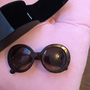Prada curved temple sunglasses